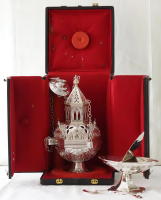 French Antique Solid Silver Thurible